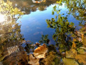 Wasserspiegelungen in der Herbstsonne