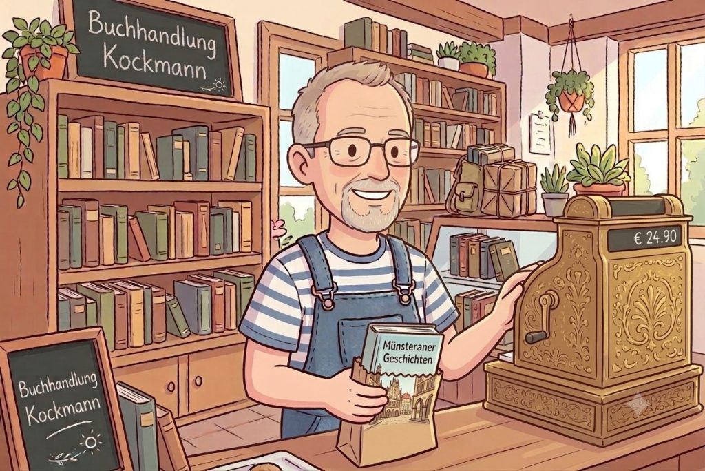 Buchhandlung - Bild mit Unterstützung von AI/KI erstellt