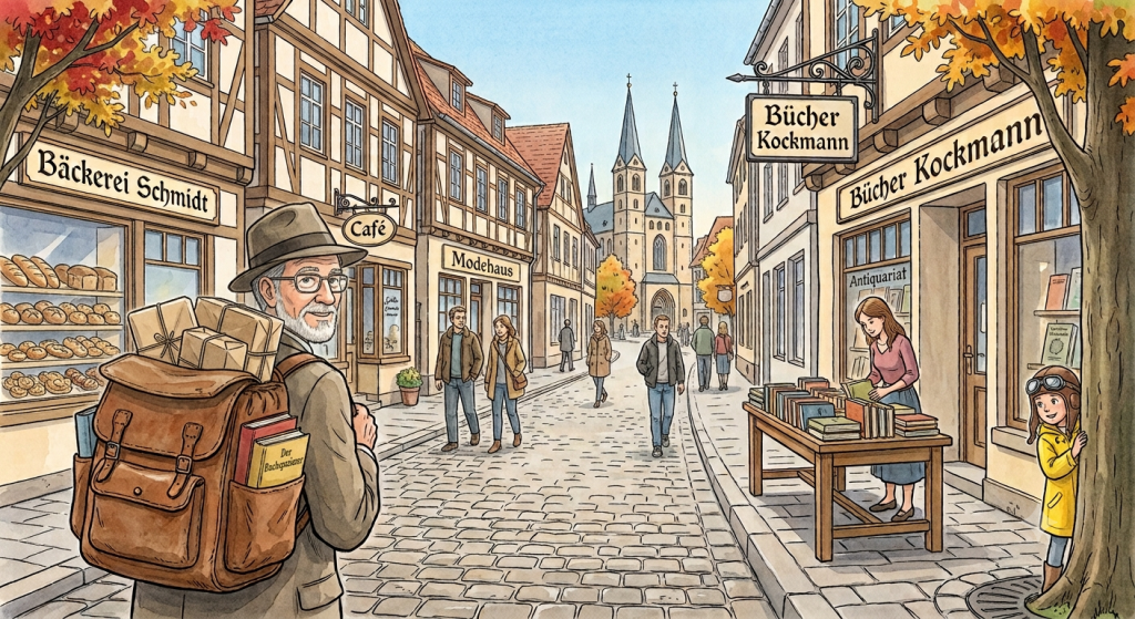 Neues vom Buchspazierer - jetzt als Jugendbuch aus der Perspektive der kleinen Schascha (Bild KI-generiert, nicht aus dem Buch)